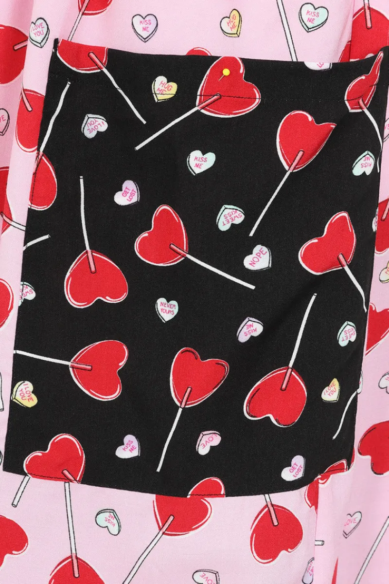 Hell Bunny Lollies Maxi Dress Pink New