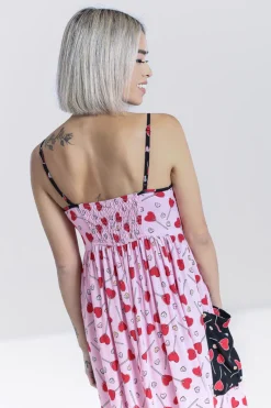 Hell Bunny Lollies Maxi Dress Pink New