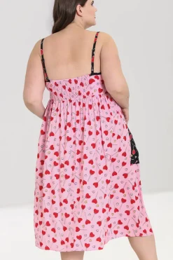 Hell Bunny Lollies Maxi Dress Pink New