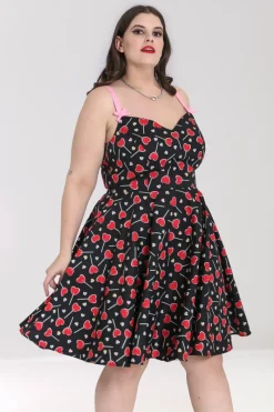 Hell Bunny Lollies Mid Dress Black Outlet