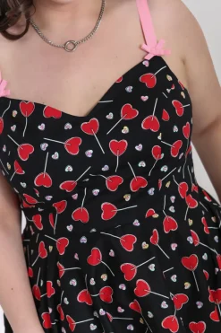 Hell Bunny Lollies Mid Dress Black Outlet