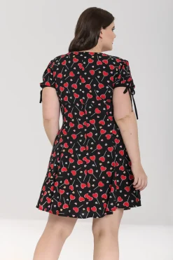 Hell Bunny Lollies Mini Dress Black Clearance