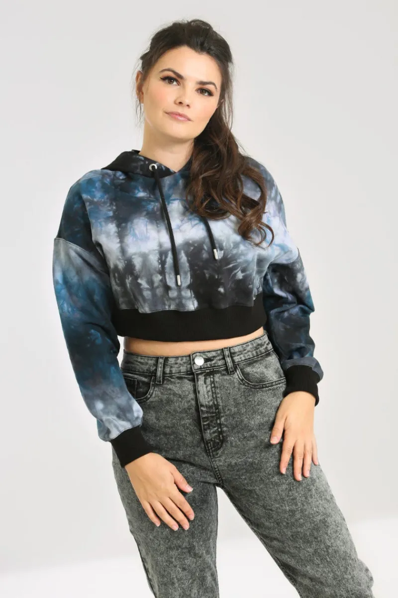 Hell Bunny Lost Hoodie Navy Discount