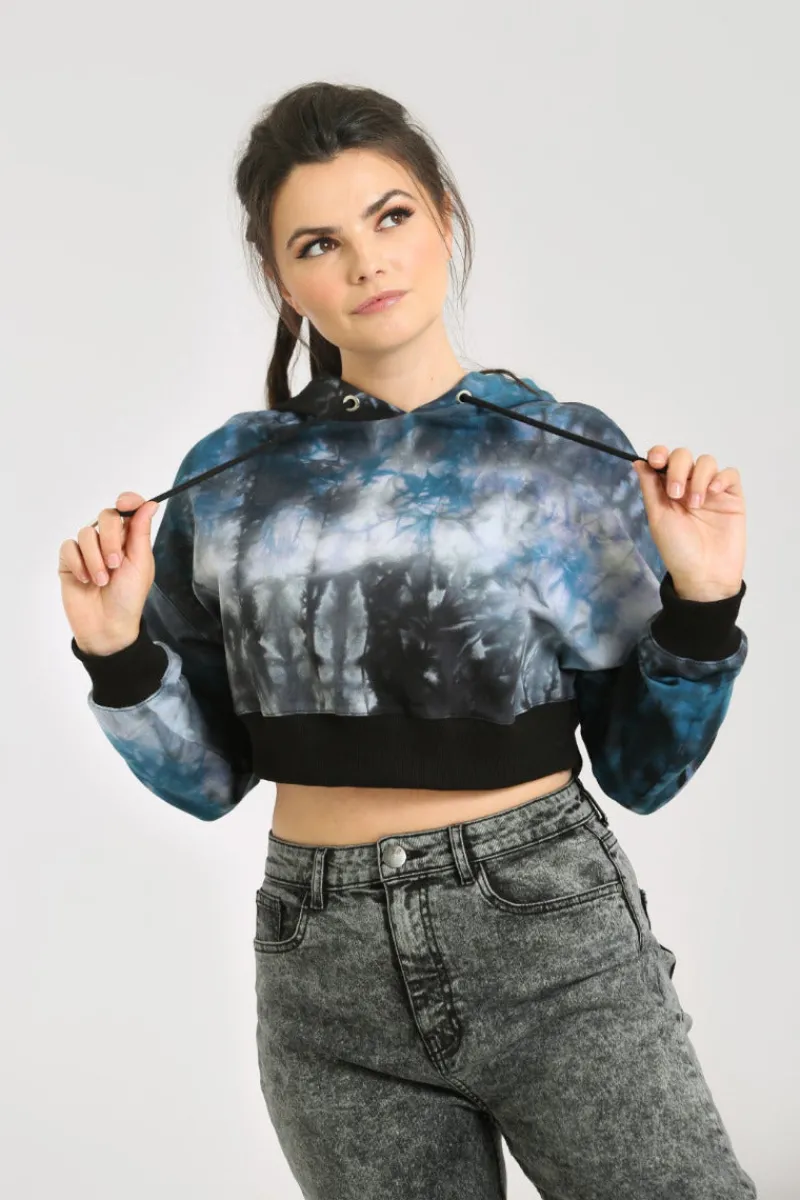 Hell Bunny Lost Hoodie Navy Discount