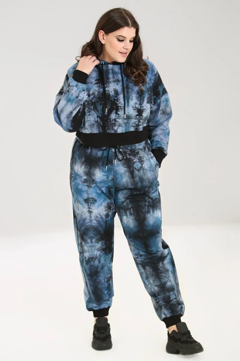 Hell Bunny Lost Joggers Navy Outlet