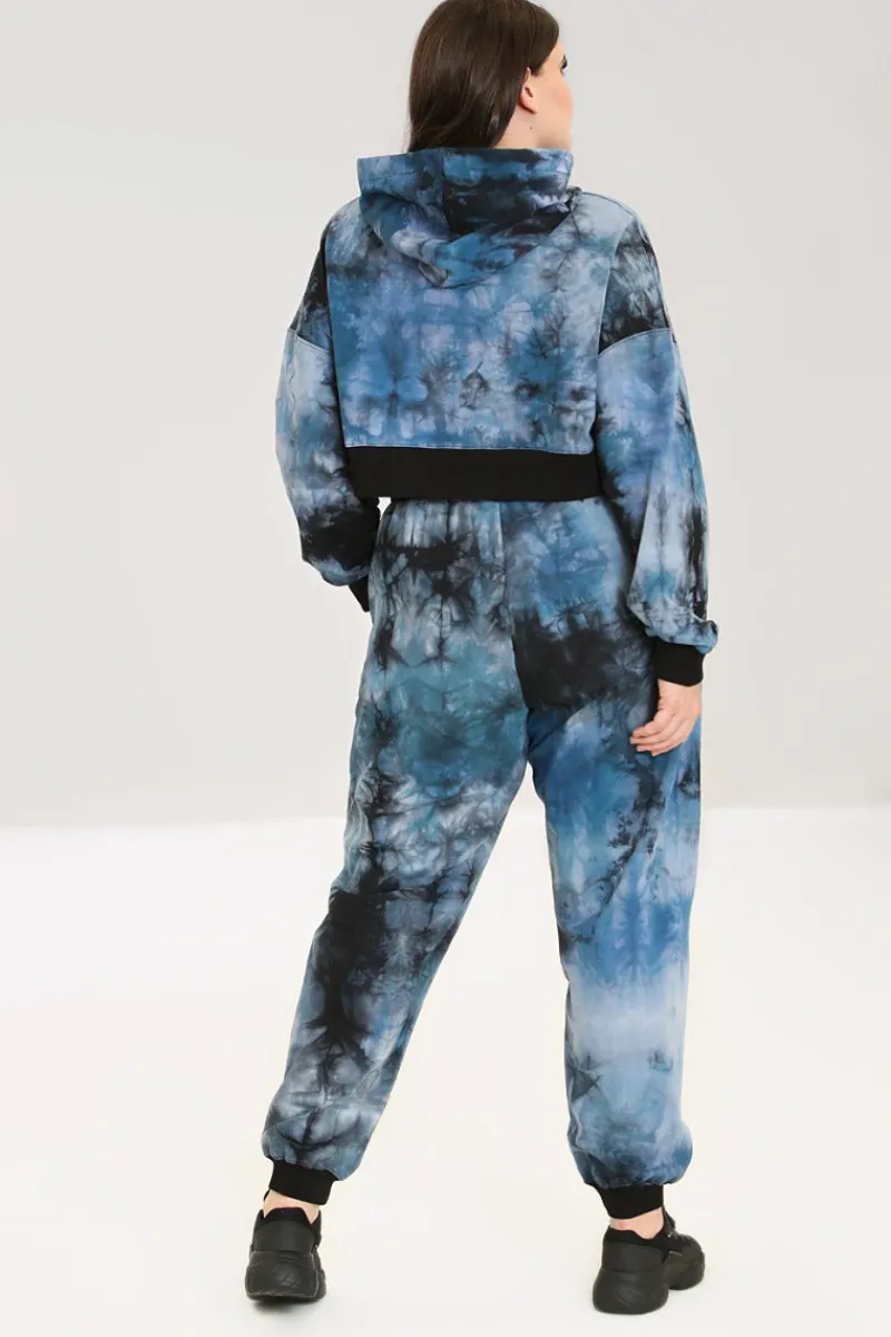 Hell Bunny Lost Joggers Navy Outlet