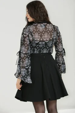 Hell Bunny Lost Whispers Blouse Black Online