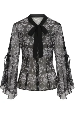 Hell Bunny Lost Whispers Blouse Black Online