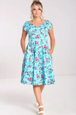 Hell Bunny Louella Dress Aqua Online