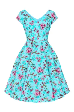 Hell Bunny Louella Dress Aqua Online