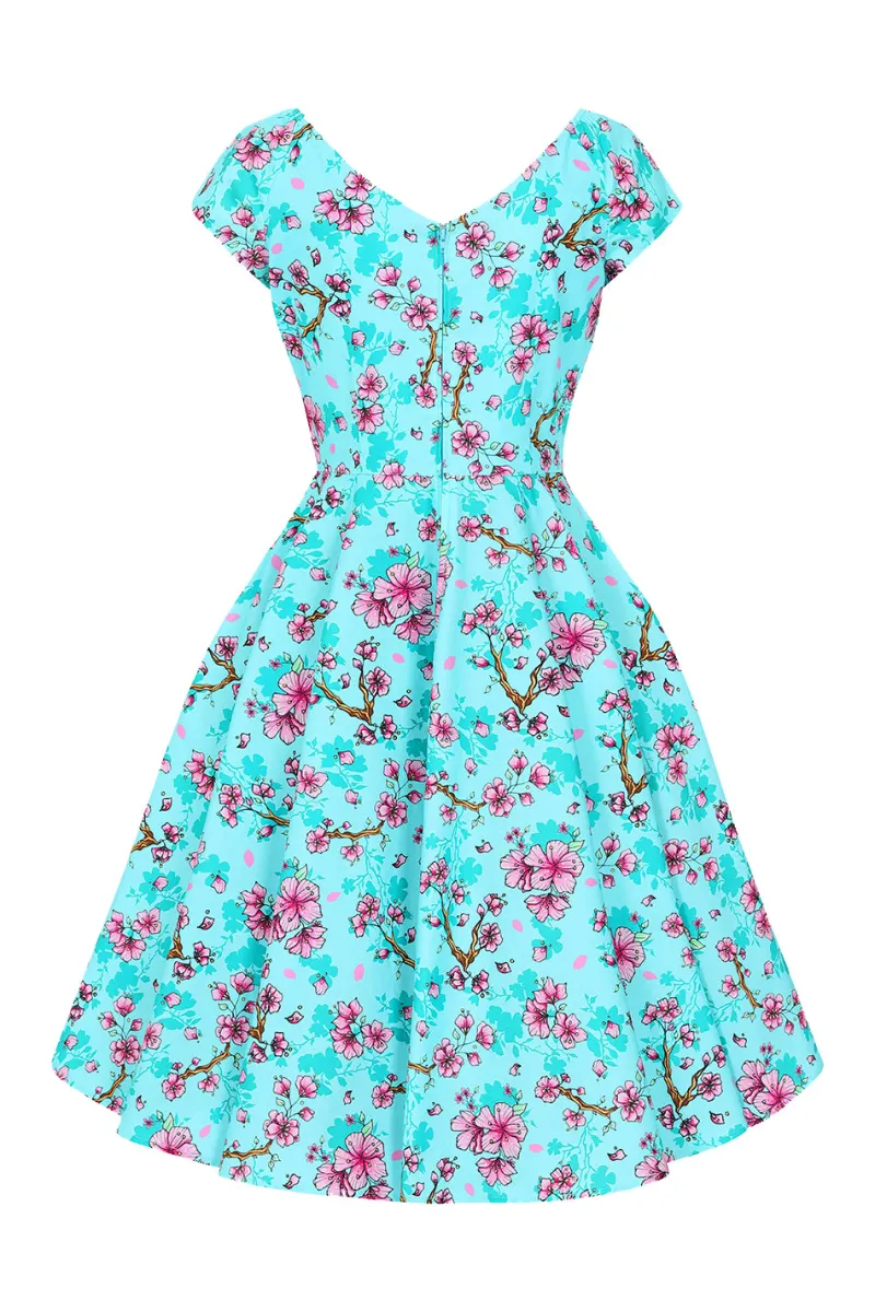 Hell Bunny Louella Dress Aqua Online