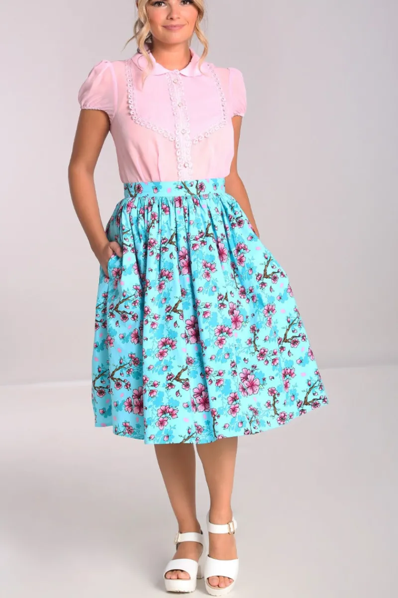 Hell Bunny Louella Skirt Aqua Online