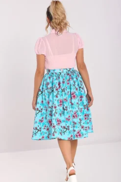 Hell Bunny Louella Skirt Aqua Online