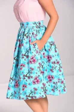 Hell Bunny Louella Skirt Aqua Online