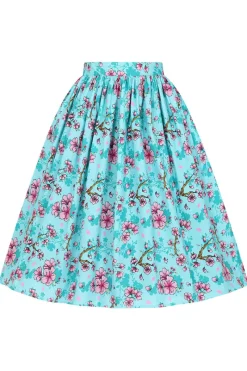 Hell Bunny Louella Skirt Aqua Online