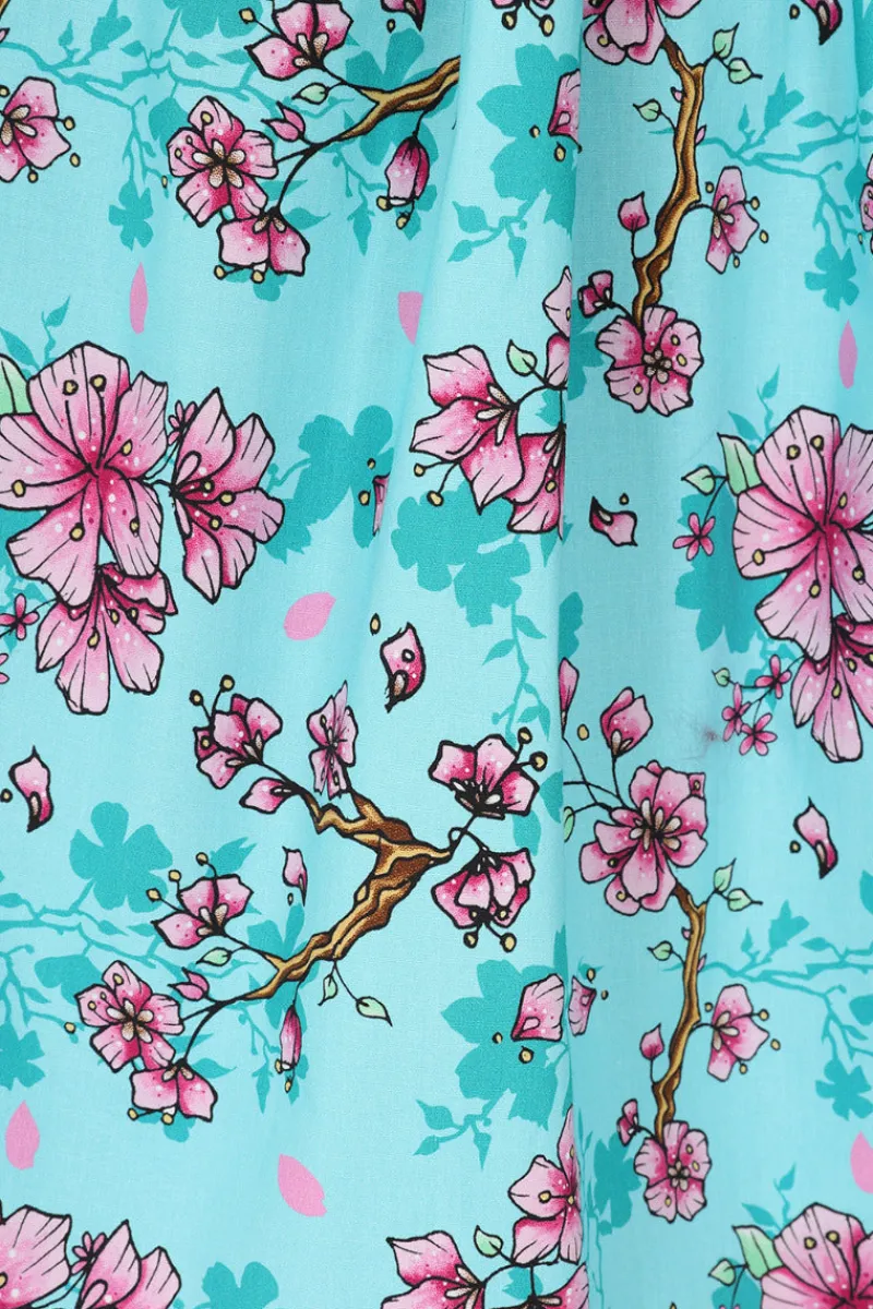 Hell Bunny Louella Skirt Aqua Online