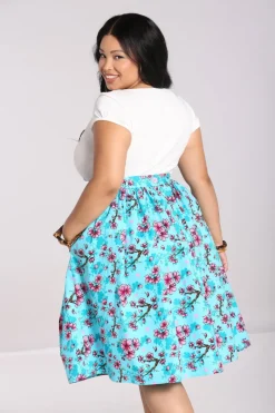 Hell Bunny Louella Skirt Aqua Online