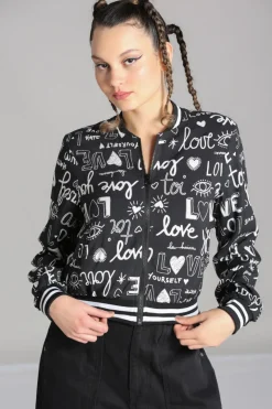 Hell Bunny Love Yourself Jacket Black Sale