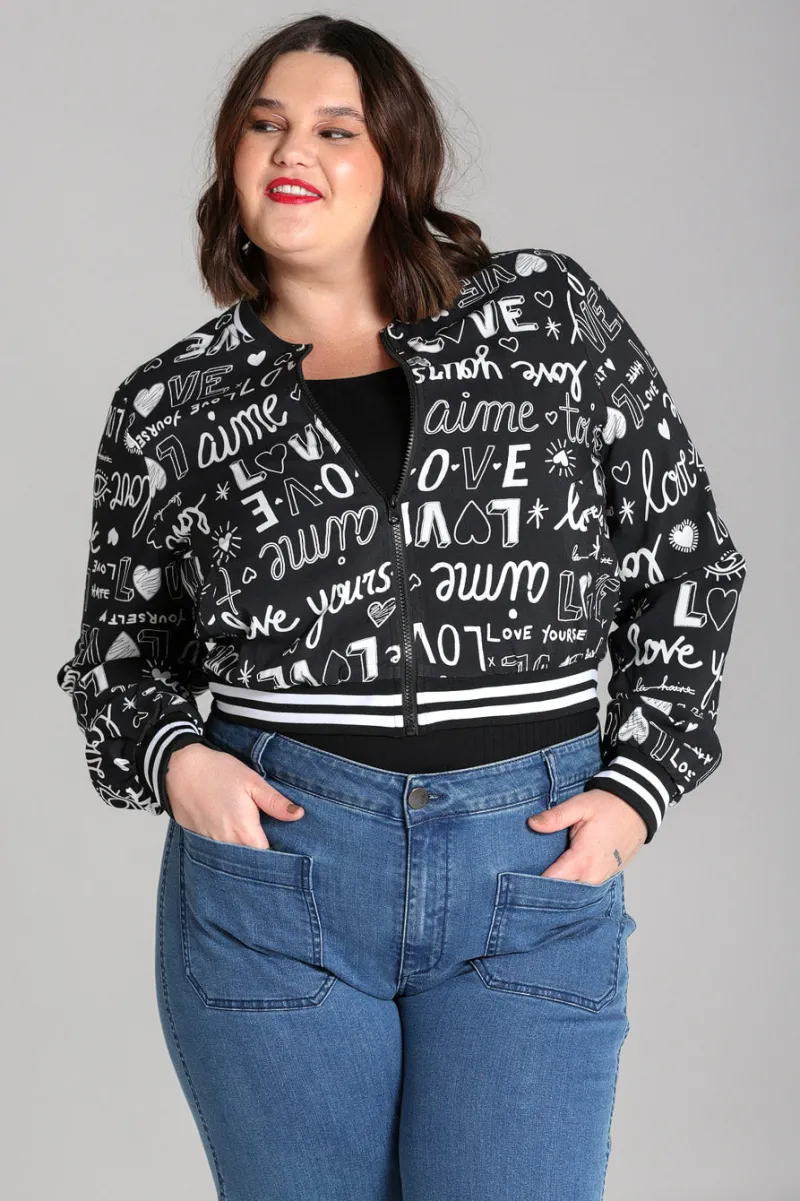 Hell Bunny Love Yourself Jacket Black Sale