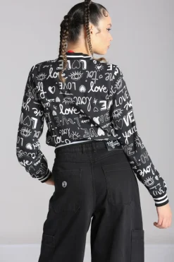 Hell Bunny Love Yourself Jacket Black Sale