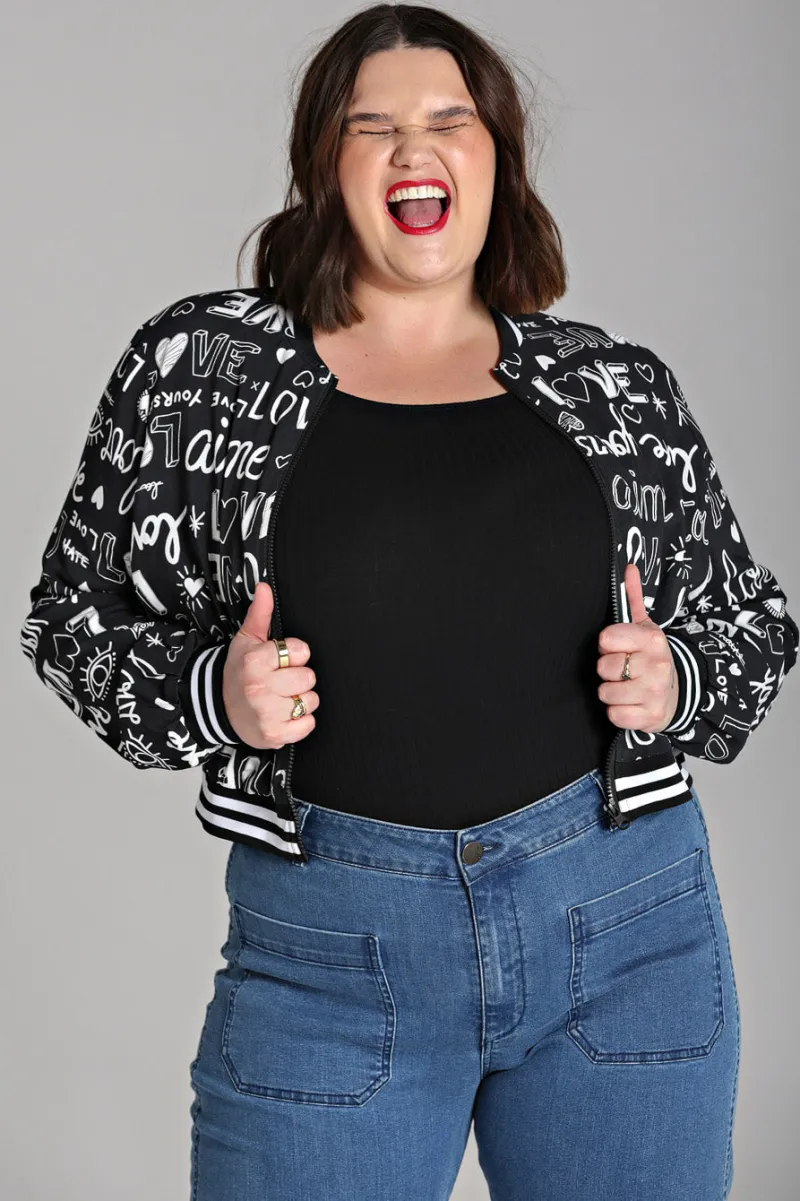 Hell Bunny Love Yourself Jacket Black Sale