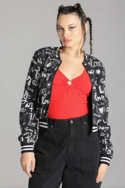 Hell Bunny Love Yourself Jacket Black Sale