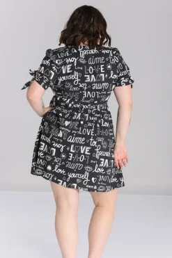 Hell Bunny Love Yourself Mini Dress Black Sale