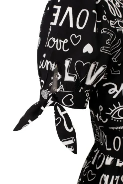 Hell Bunny Love Yourself Mini Dress Black Sale