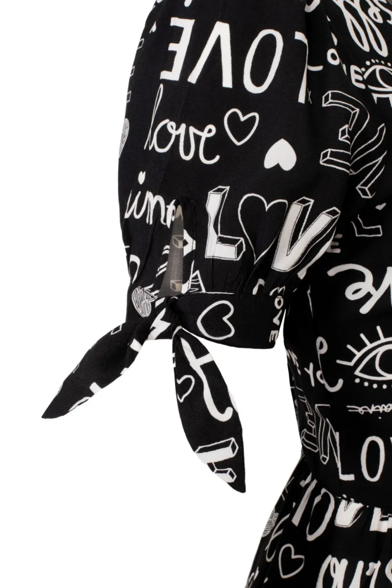 Hell Bunny Love Yourself Mini Dress Black Sale