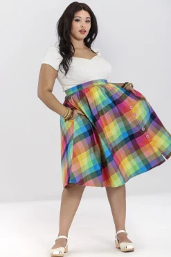Hell Bunny Lucia 50's Skirt MultiColour