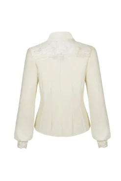 Hell Bunny Lucille Blouse Ivory Best