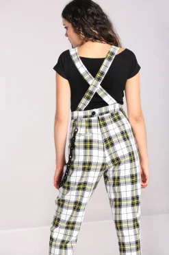 Hell Bunny Ludi Dungarees White Outlet