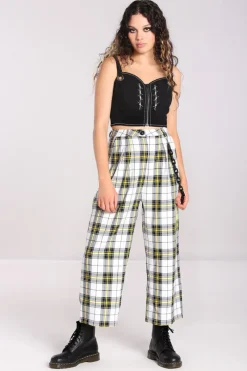 Hell Bunny Ludi Trousers White Outlet