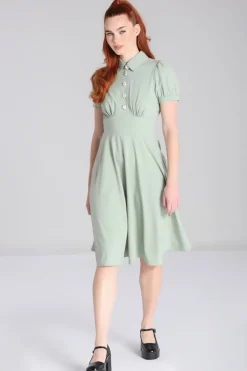Hell Bunny Maddy Dress Green Outlet