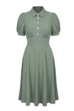 Hell Bunny Maddy Dress Green Outlet