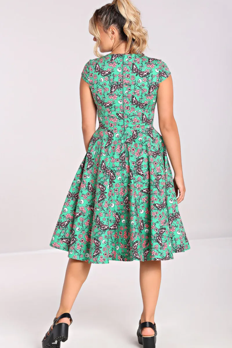 Hell Bunny Madilynn 50's Dress Green Clearance