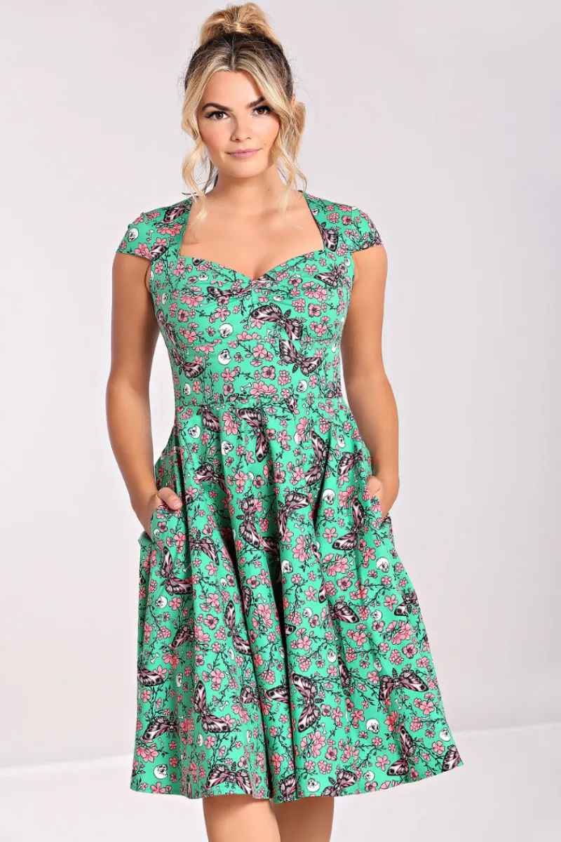 Hell Bunny Madilynn 50's Dress Green Clearance