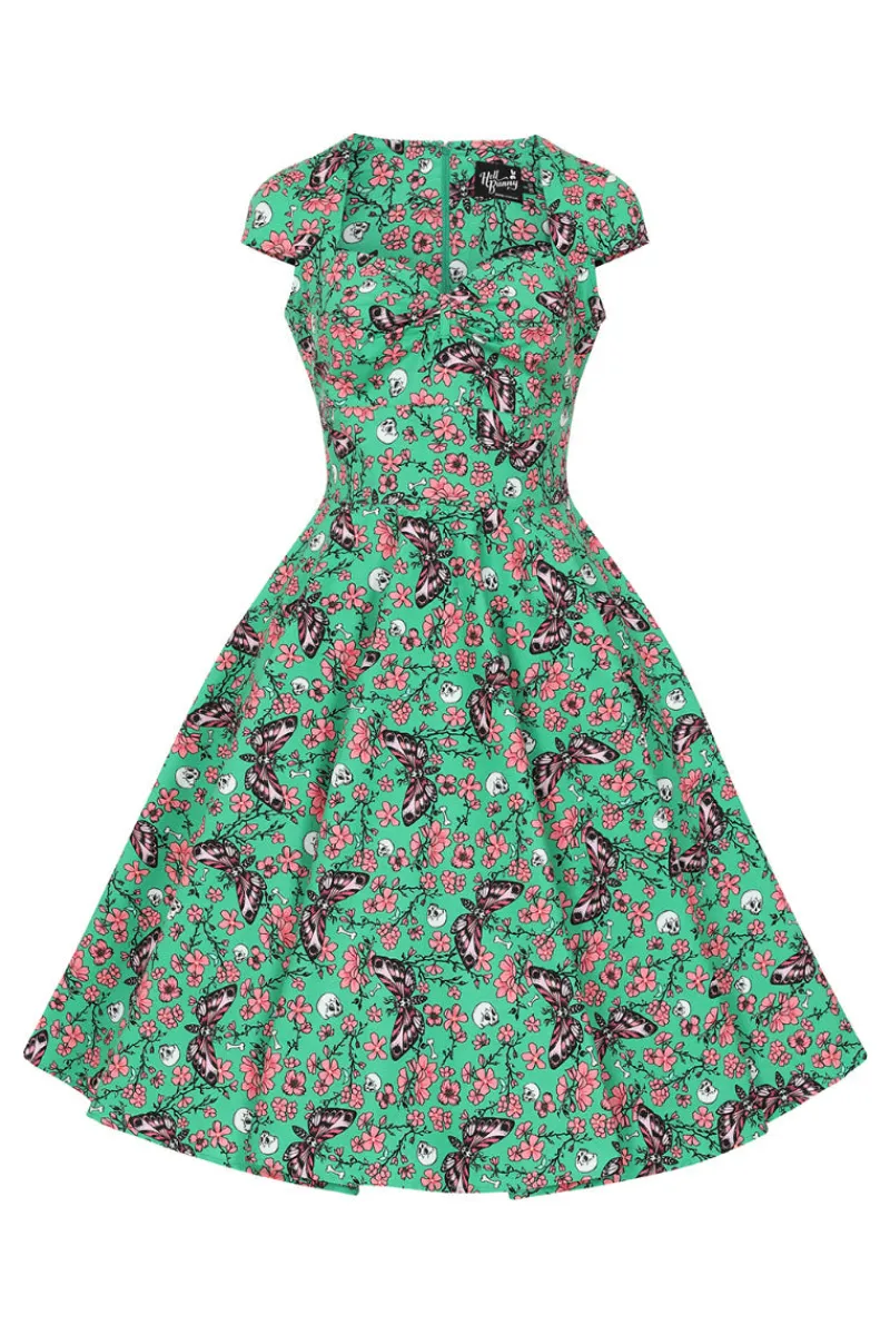 Hell Bunny Madilynn 50's Dress Green Clearance
