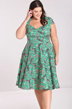 Hell Bunny Madilynn 50's Dress Green Clearance