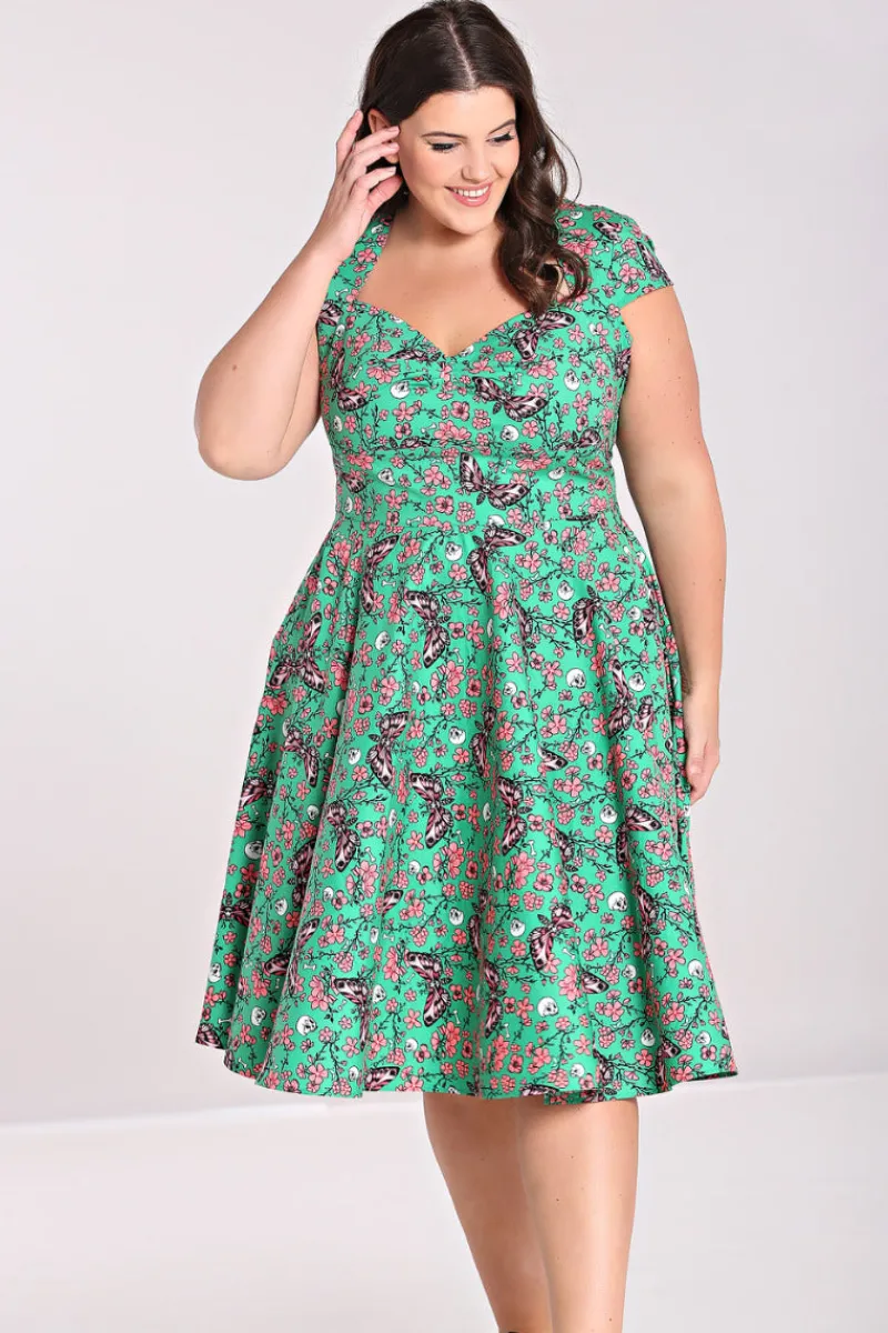 Hell Bunny Madilynn 50's Dress Green Clearance