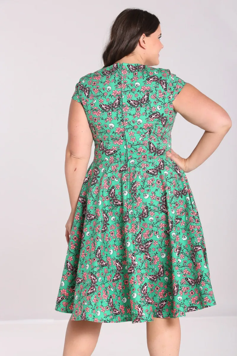 Hell Bunny Madilynn 50's Dress Green Clearance
