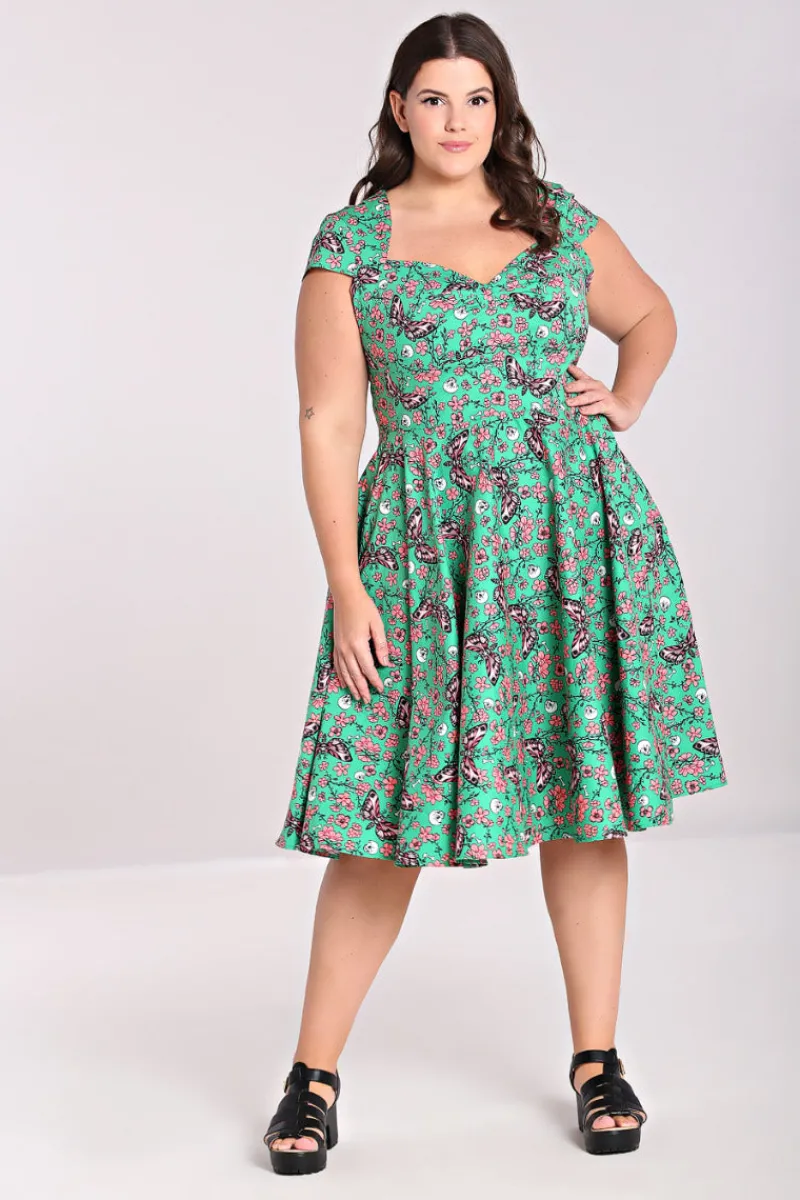 Hell Bunny Madilynn 50's Dress Green Clearance