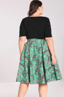 Hell Bunny Madilynn 50's Skirt Green Online