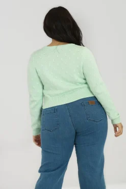 Hell Bunny Mallow Cardigan Mint Clearance