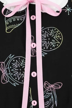 Hell Bunny Merry Blouse Black