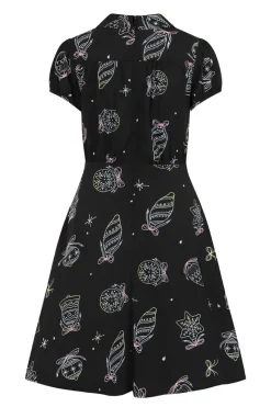 Hell Bunny Merry Mid Dress Black Best