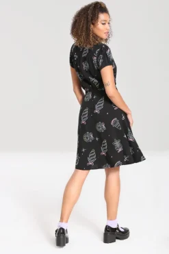 Hell Bunny Merry Mid Dress Black Best