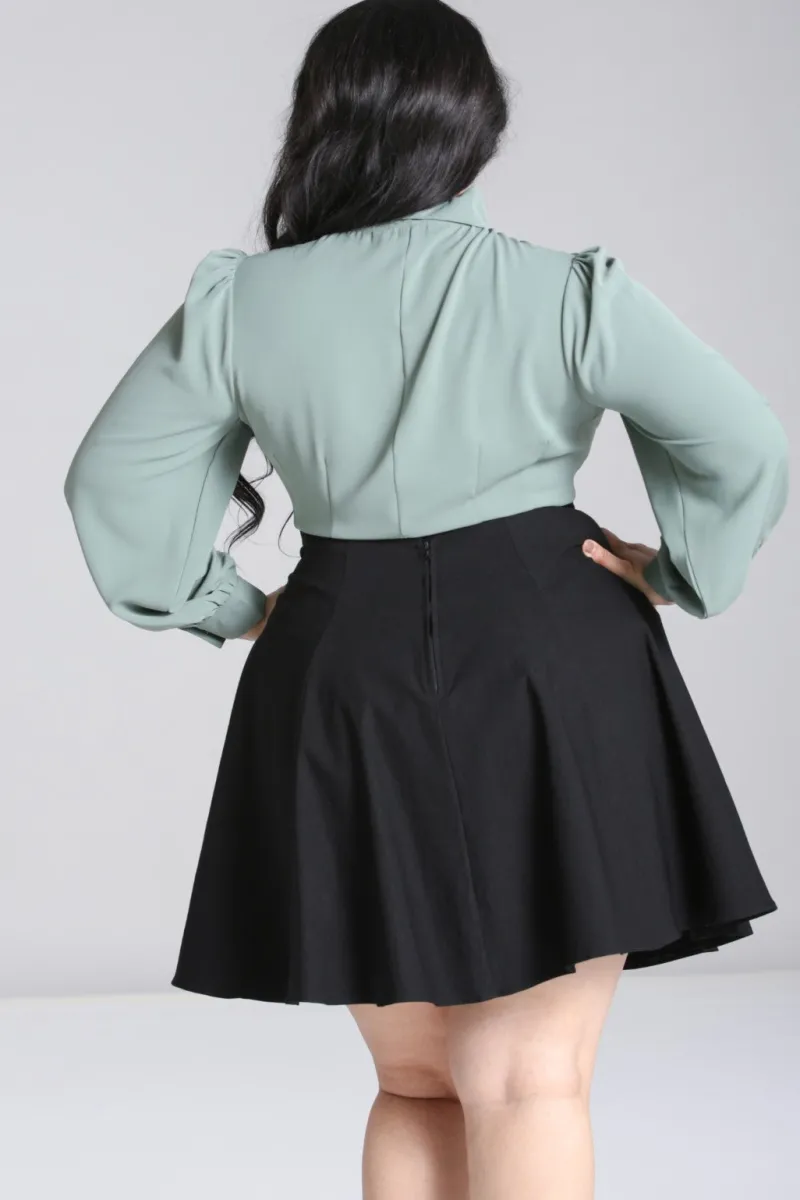 Hell Bunny Mia Blouse Green Best