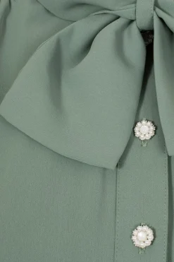 Hell Bunny Mia Blouse Green Best