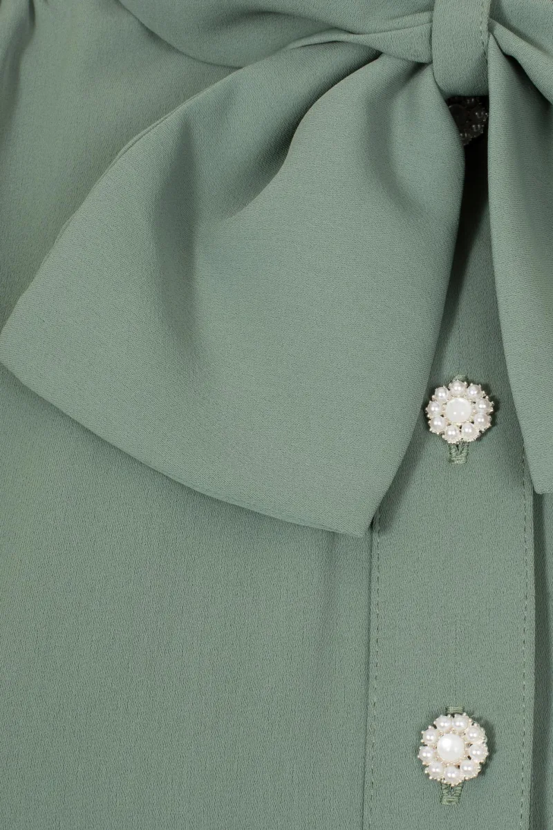 Hell Bunny Mia Blouse Green Best